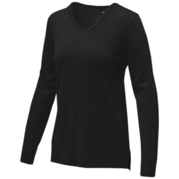 Damski sweter w serek Stanton-niebieski