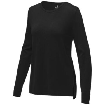Damski sweter z okrągłym dekoltem Merrit-niebieski