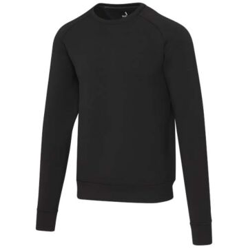 Yukon sweter sportowy typu unisex z dzianiny interlock z okrągłym dekoltem-Czarny
