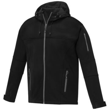 Match men's softshell jacket-Red