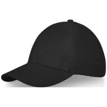 6-panelowa bawełniana czapka Drake z daszkiem typu trucker cap-Biały