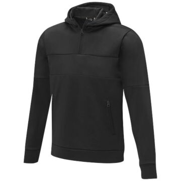 Sayan men's half zip anorak hooded sweater-White