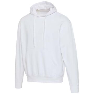 Boris 280 g-m2 bluza z kapturem unisex z bawełny organicznej z certyfikatem OCS w stylu oversize-Biały