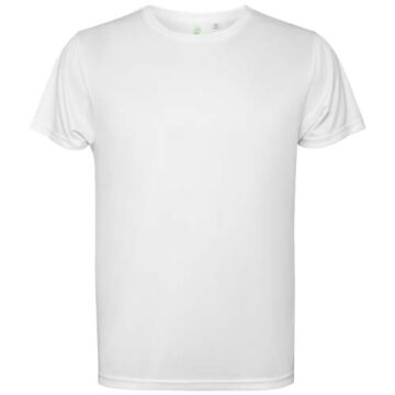 Estoril short sleeve kids t-shirt-Biały