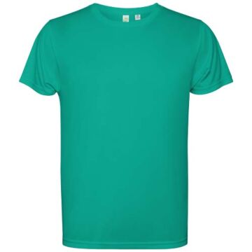 Estoril short sleeve kids t-shirt-Zielony jadeitowy