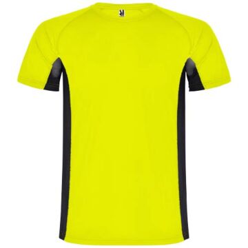 Shanghai sportowa koszulka dziecięca z krótkim rękawem-Fluor Yellow