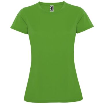 Montecarlo short sleeve women's sports t-shirt-Yellow