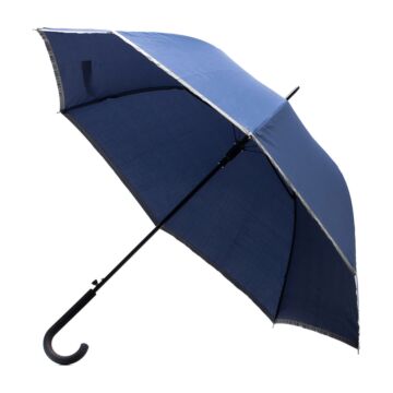 Parasol z taśmą odblaskową Refu, czarny