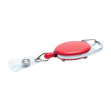 Ski-pass with carabiner, black