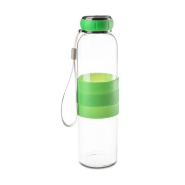 550ml Marane glass water bottle, blue