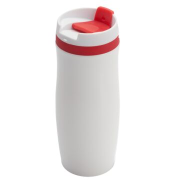 Kubek izotermiczny Viki 390 ml, czarny-biały
