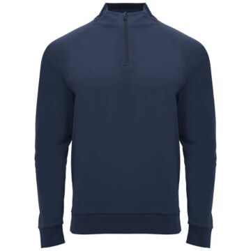 Epiro bluza unisex z długim rękawem i zamkiem błyskawicznym 1-4-Navy Blue