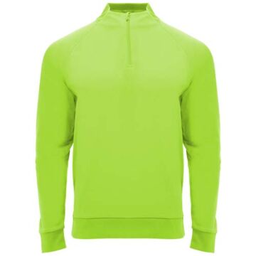 Epiro bluza unisex z długim rękawem i zamkiem błyskawicznym 1-4-Fluor Green