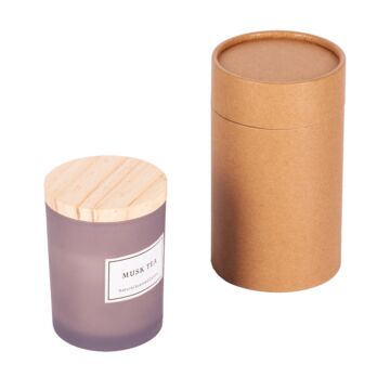 Scented candle, brown