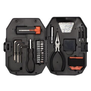 Zestaw narzędzi Smart DIY, czarny-czerwony