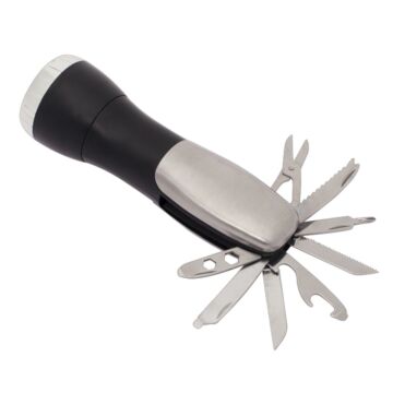 Bold multitool with torch, silver