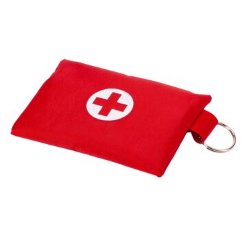 Basic first aid kit, blue