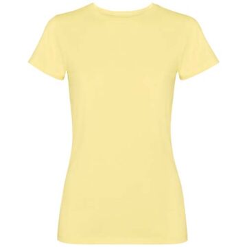 Jamaica koszulka damska z krótkim rękawem-Żółty