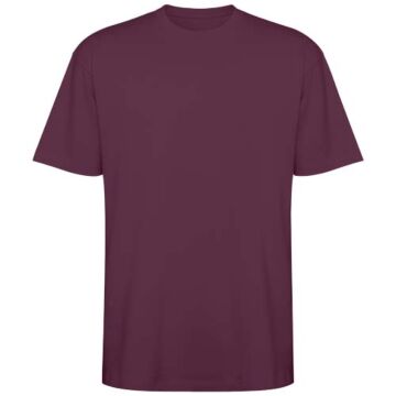 Koszulka Bull, unisex, oversize, z krótkim rękawem-Plum red