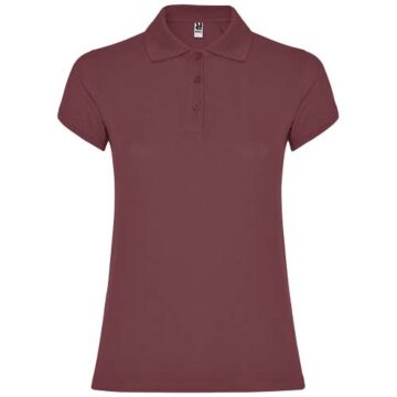 Star koszulka damska polo z krótkim rękawem-Berry Red
