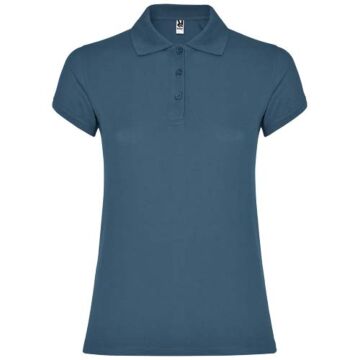 Star koszulka damska polo z krótkim rękawem-Storm blue