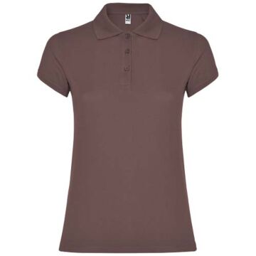 Star koszulka damska polo z krótkim rękawem-Pale Red