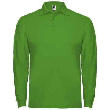 Estrella long sleeve men's polo-Yellow