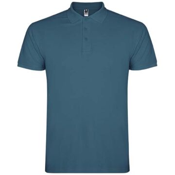Star koszulka męska polo z krótkim rękawem-Storm blue