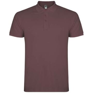 Star koszulka męska polo z krótkim rękawem-Pale Red