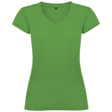Victoria short sleeve women's v-neck t-shirt-White