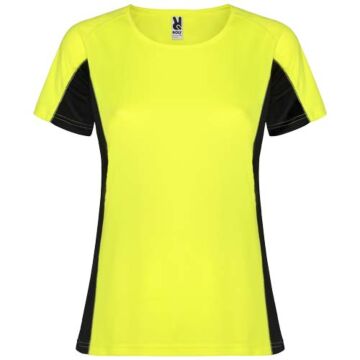 Shanghai sportowa koszulka damska z krótkim rękawem-Fluor Yellow