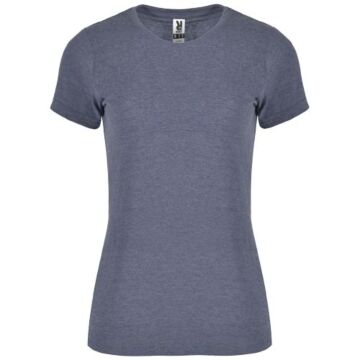 Fox koszulka damska z krótkim rękawem-Heather Denim Blue
