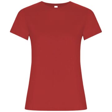 Golden short sleeve women's t-shirt-Blue