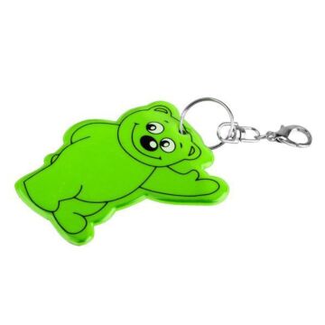 Beary safety keyring, blue