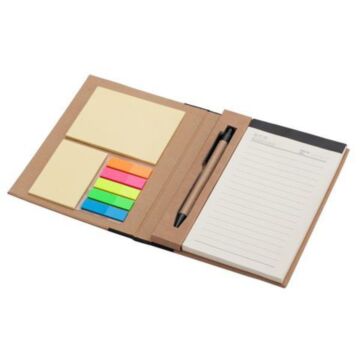 Notes memo 100x180-70k linia Kraft Paper, czarny-beżowy