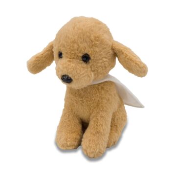 Lando plush dog, white