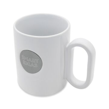 Kubek ceramiczny Pery 480 ml, biały