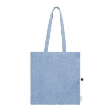 Recycled cotton shopping bag, foldable