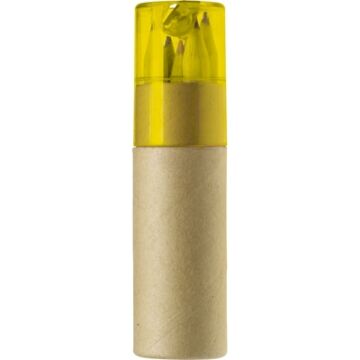 Colour pencil set, pencil sharpener