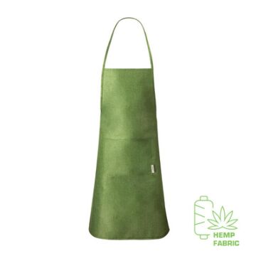 Kitchen apron made from hemp fabric
