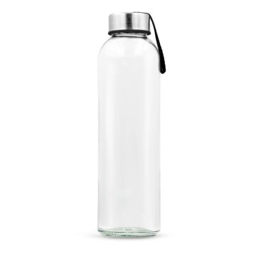 Szklana butelka 500 ml z kolorową wstążką | Viivi