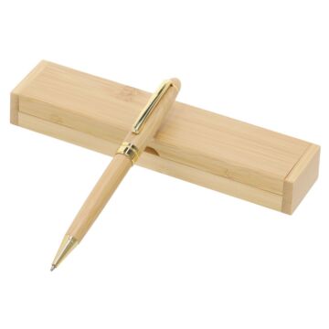 Bambusowy długopis w etui