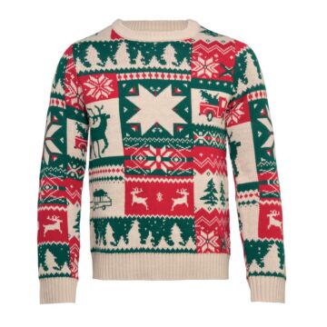 Świąteczny sweter z dzianiny S-