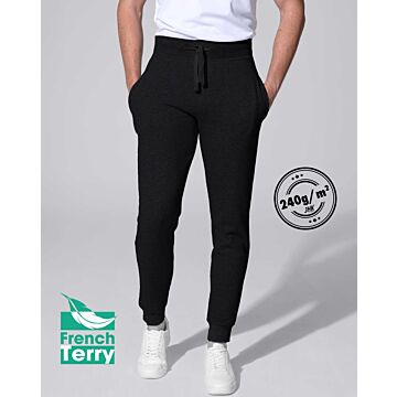 SW PANTS CUFF FRENCH TERRY 240 BK S