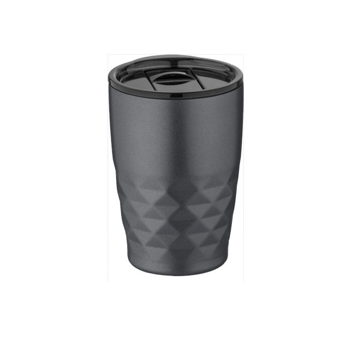 Kubek termiczny Geo 350 ml z izolacją próżniowo miedzianą-czarny
