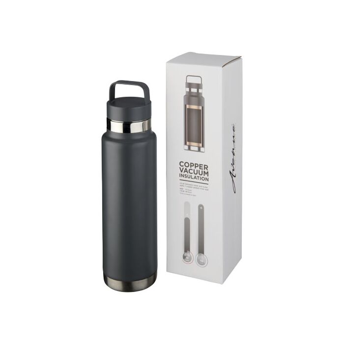 Bidon Colton o pojemności 600 ml z izolacją próżniowo miedzianą-czarny
