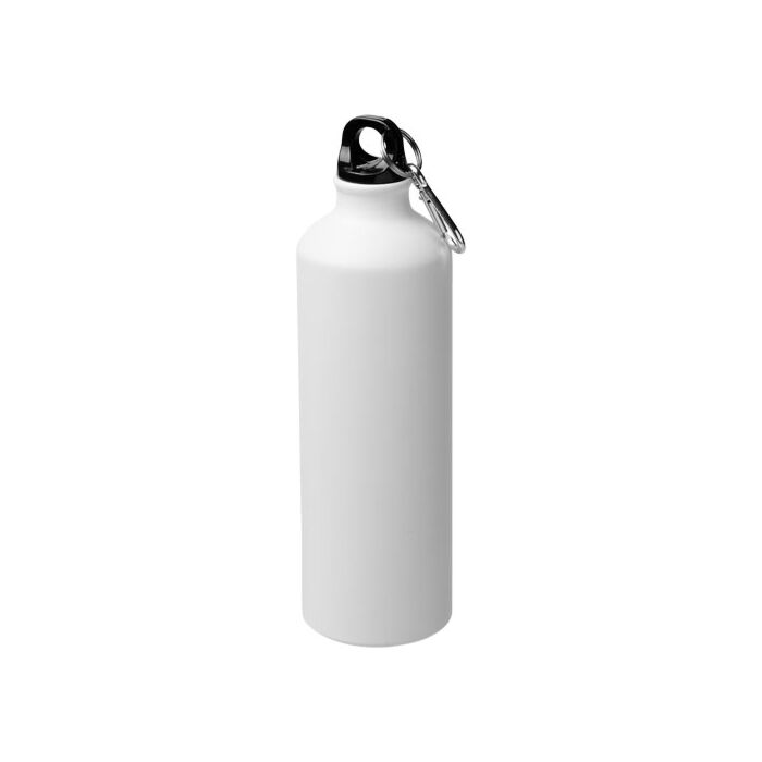 Matowy bidon Pacific 770 ml z karabińczykiem-czarny