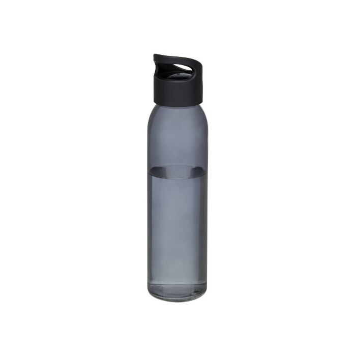 Bidon szklany Sky o pojemności 500 ml-Biały