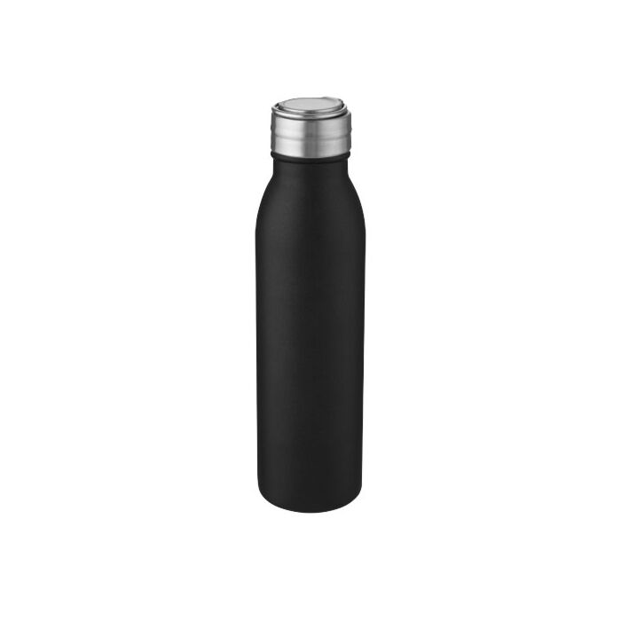 Bidon ze stali nierdzewnej Harper o pojemności 700 ml z metalową pętelką-niebieski