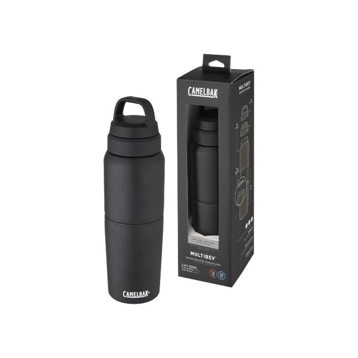 MultiBev termos ze stali nierdzewnej 500 ml z kubkiem 350 ml-Biały